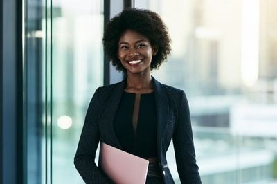 Confident Woman Portrait Print.