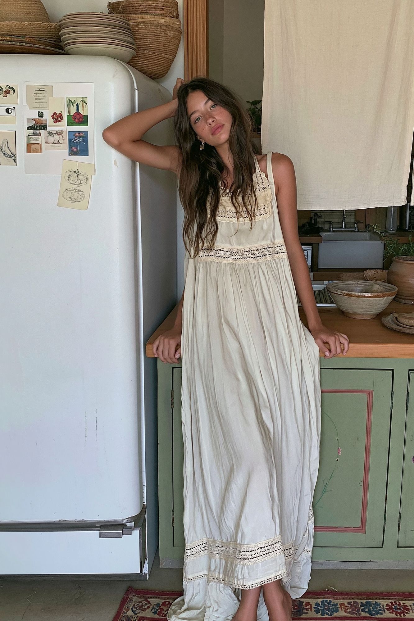 Boho Kitchen Portrait Photography Poster. poster — photography art