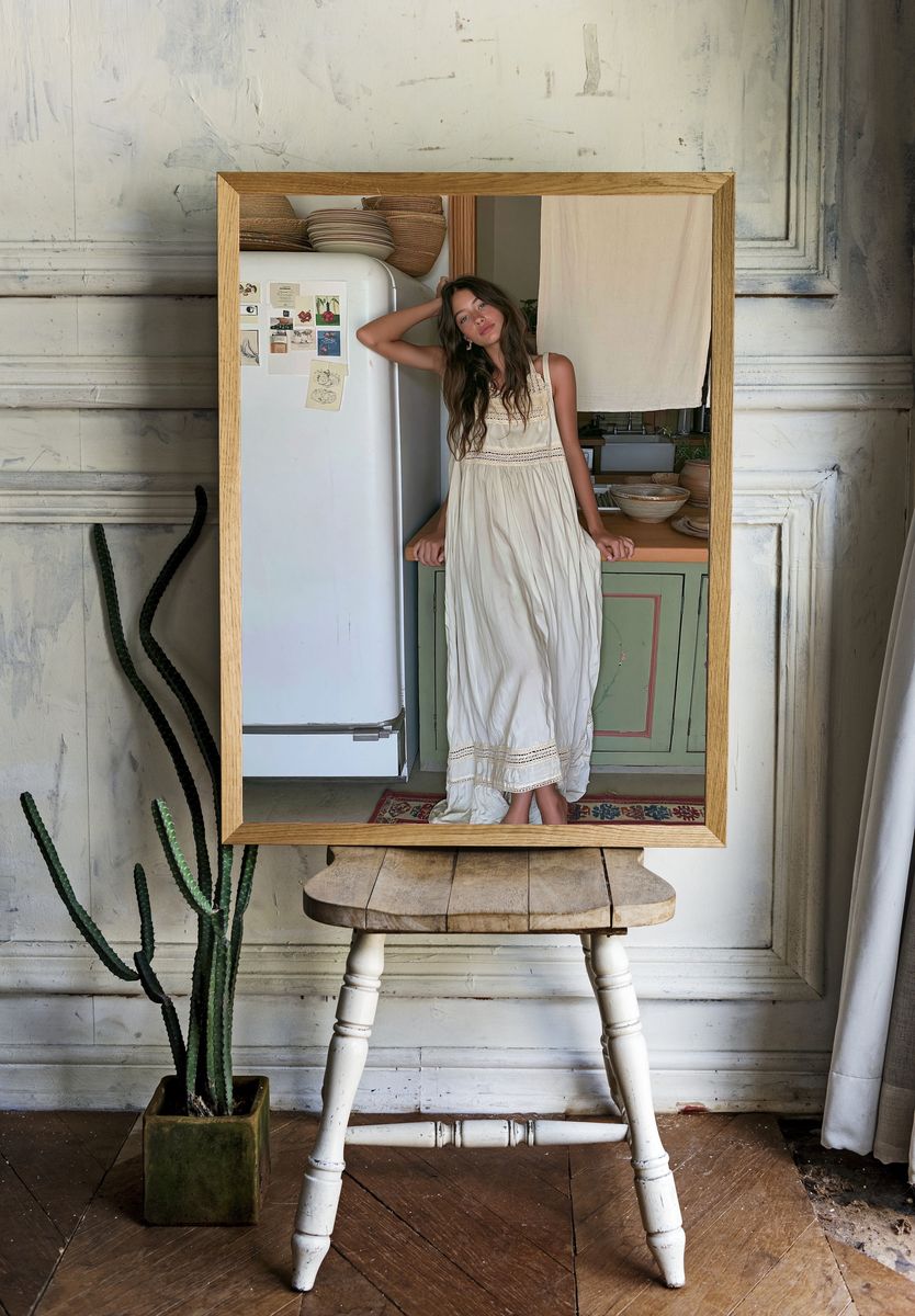 Boho Kitchen Portrait Photography Poster. — room view 1