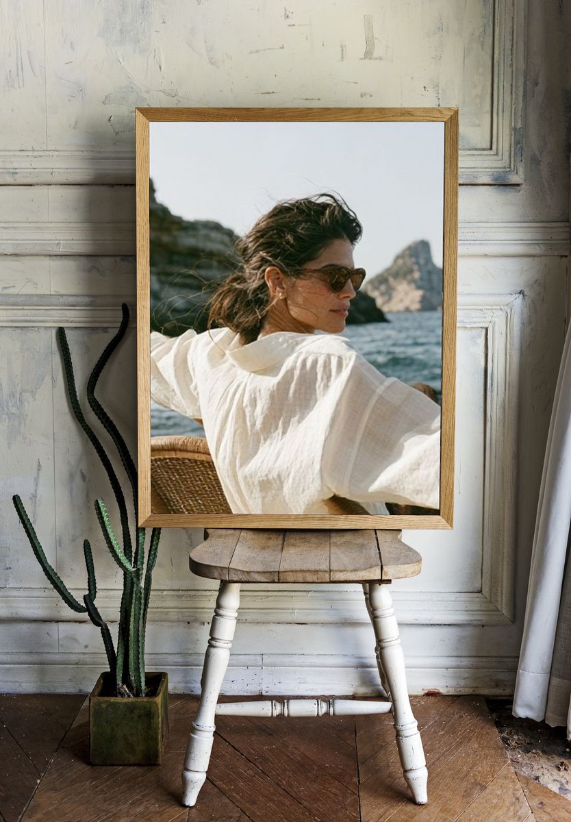 Coastal Woman Portrait Print. — room view 1
