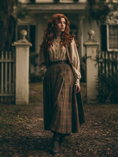 Red-Haired Portrait Photography Poster. poster