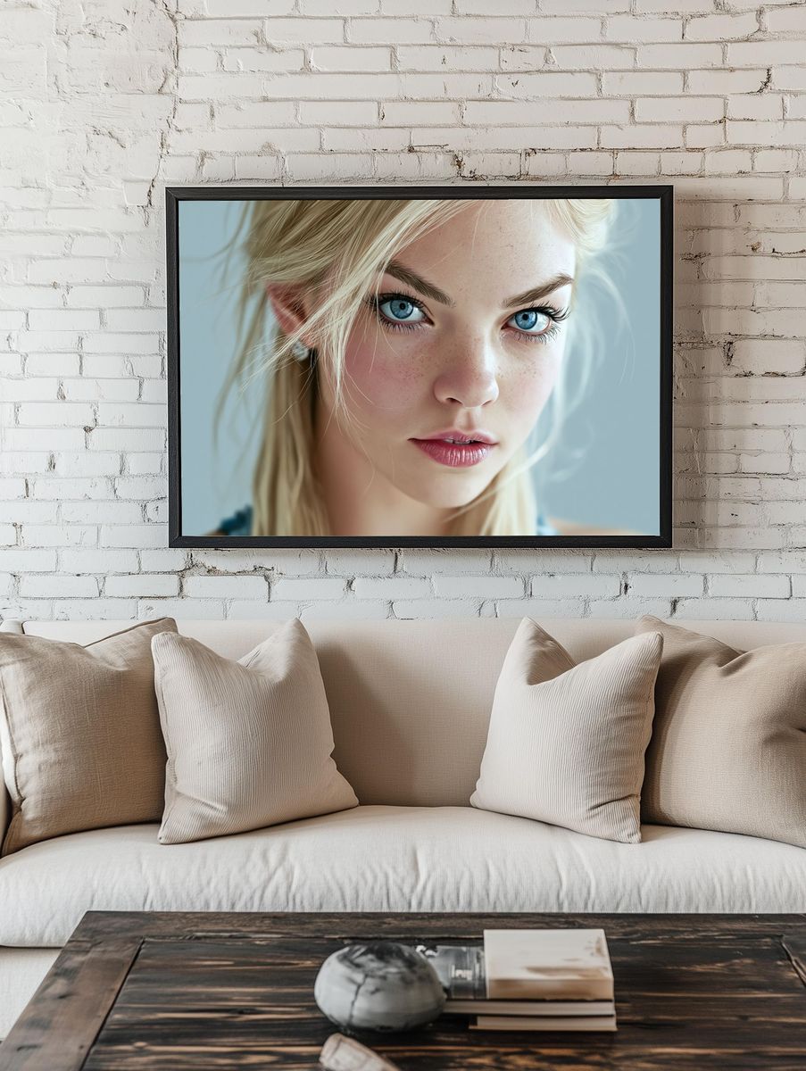 Blonde Portrait Photography Poster. room preview