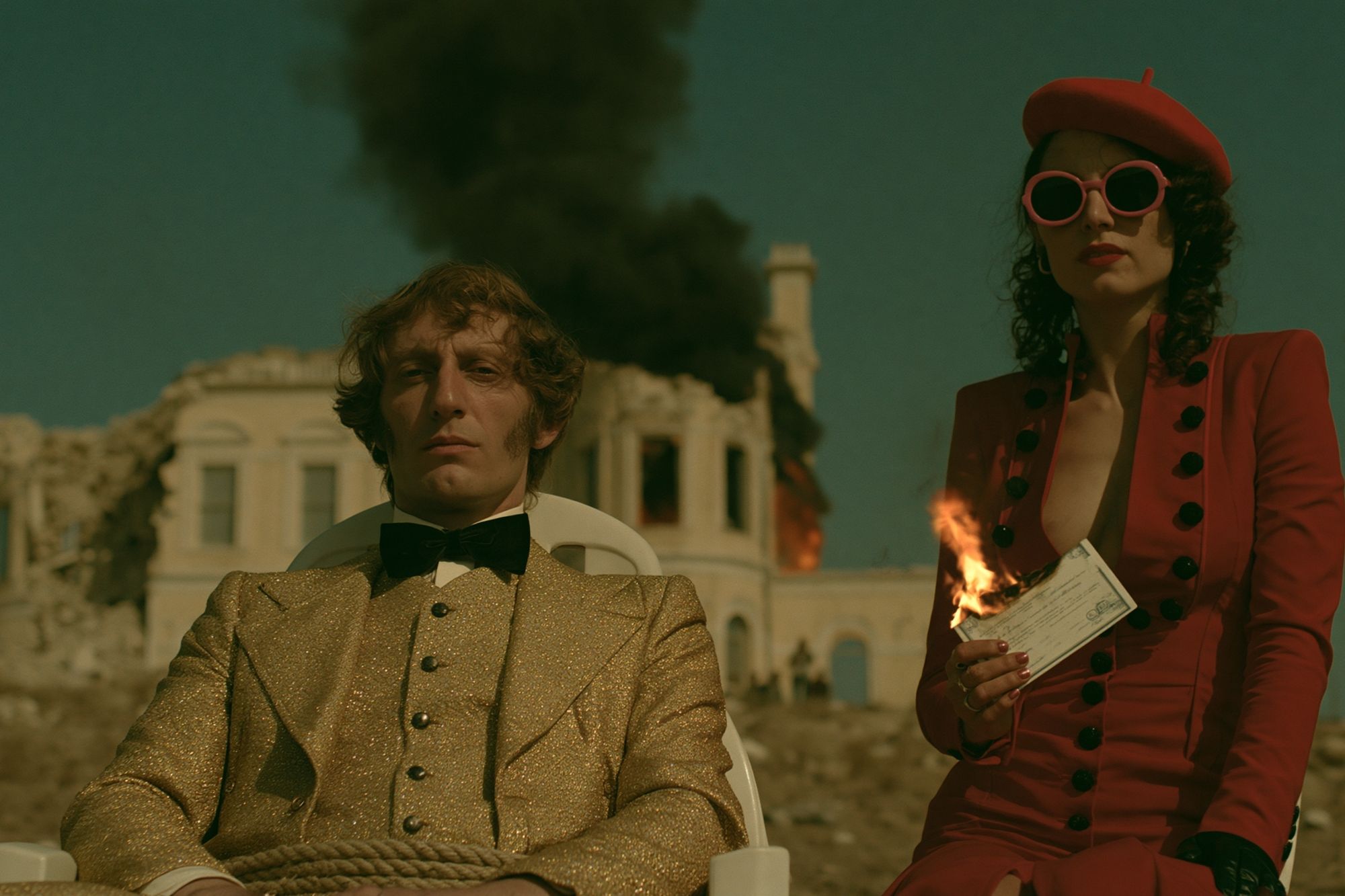 Burning Mansion Film Still Poster. poster detail