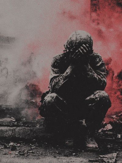 Smoke and Soldier — Photography Print. poster