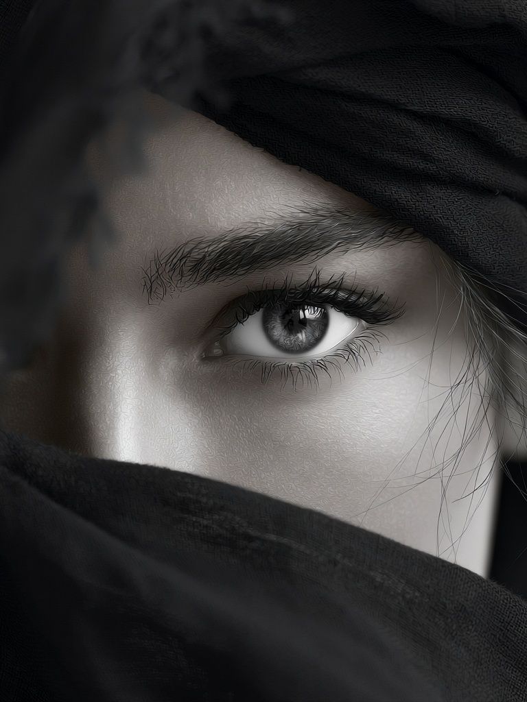Veiled Gaze Photography Poster. poster detail