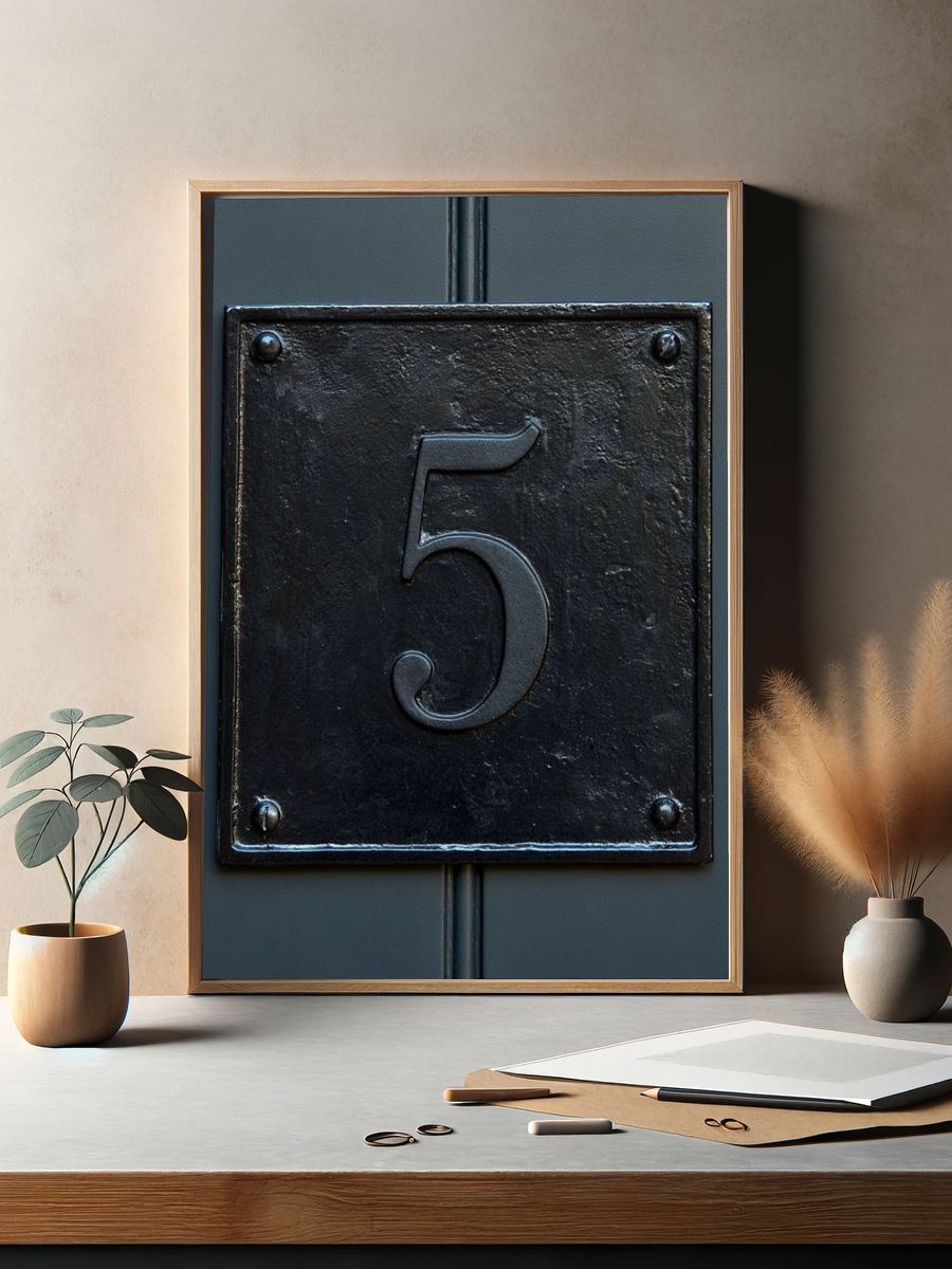 House Number 5 Photography Poster. — room view 2