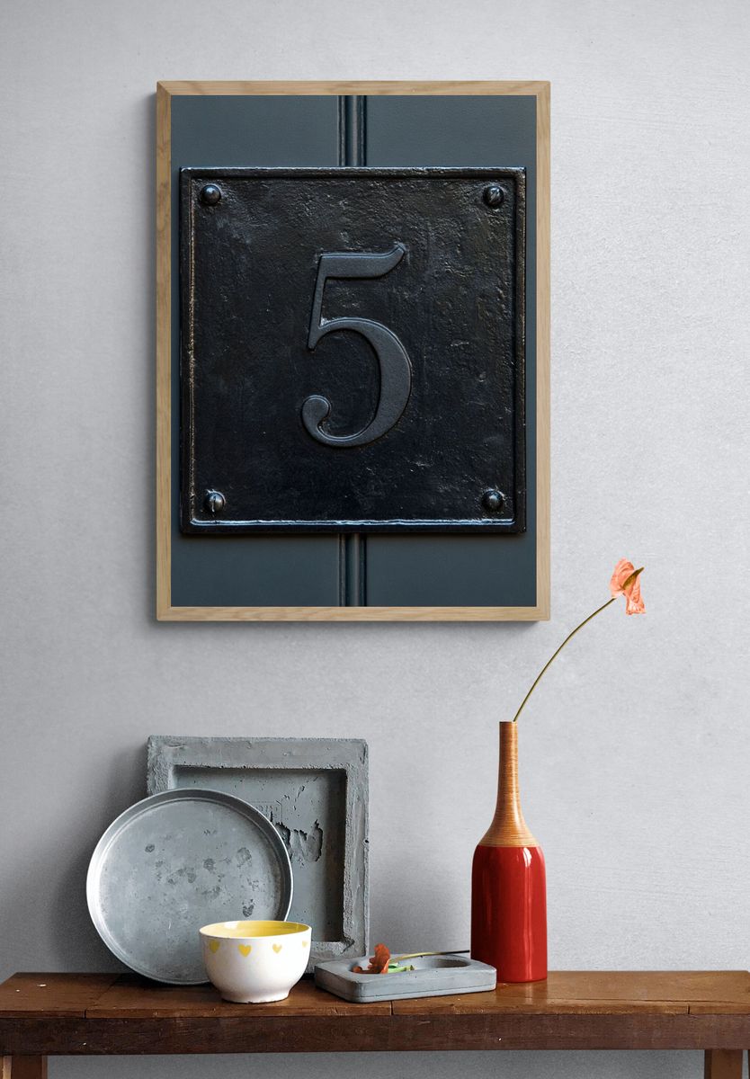 House Number 5 Photography Poster. — room view 3