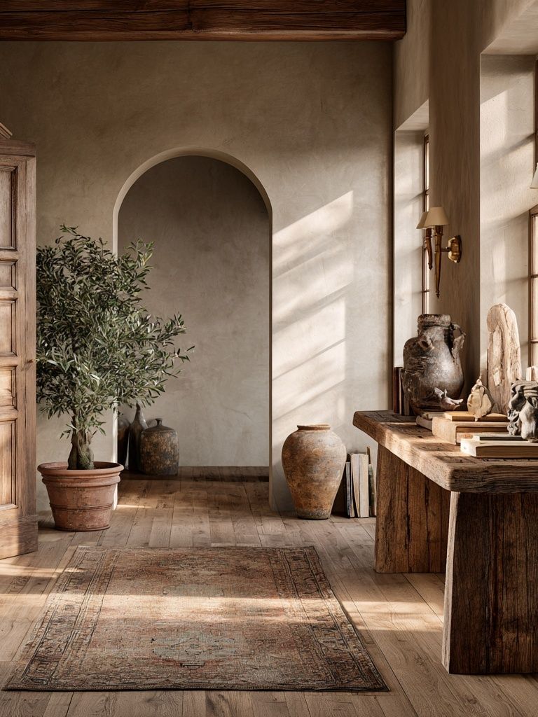 Rustic Mediterranean Interior Print. poster detail