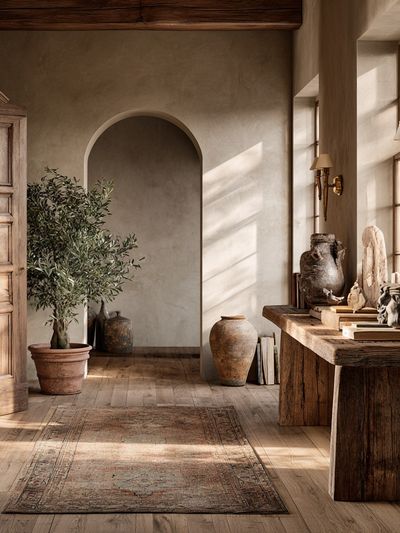 Rustic Mediterranean Interior Print.