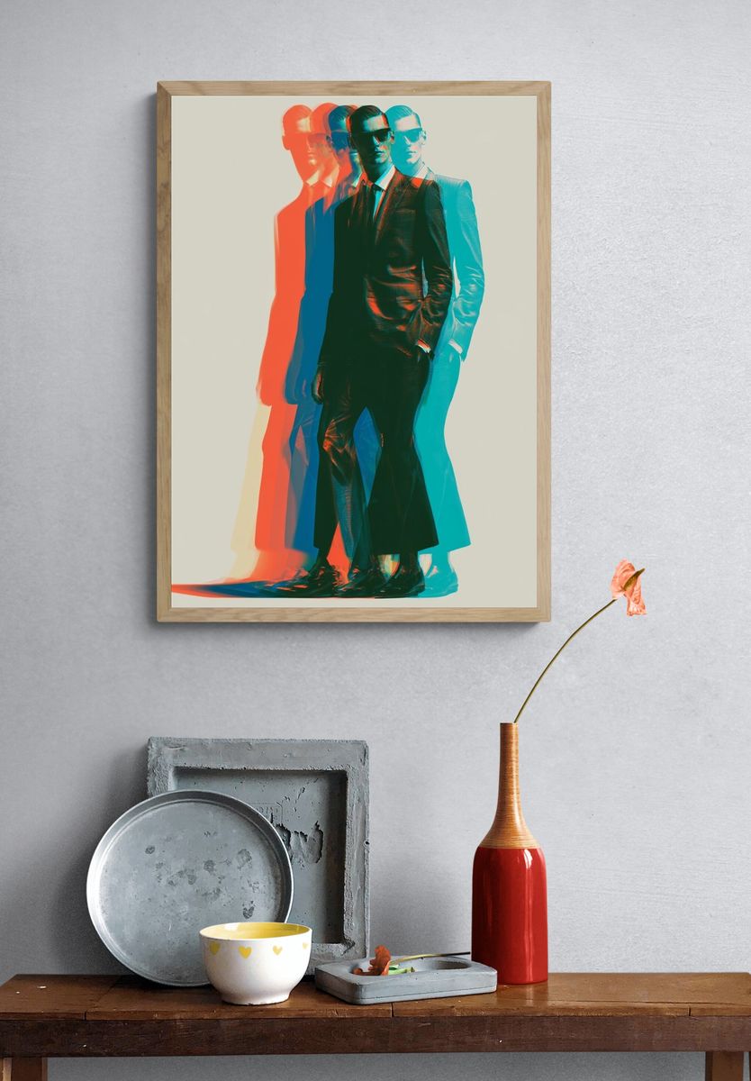 Chromatic Suit Portrait Print. — room view 3