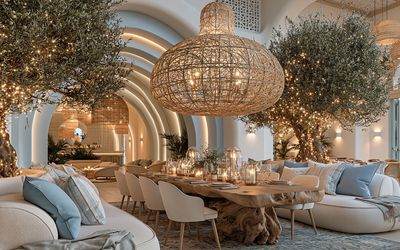 Boho Luxe Dining Room Photography Poster. poster print