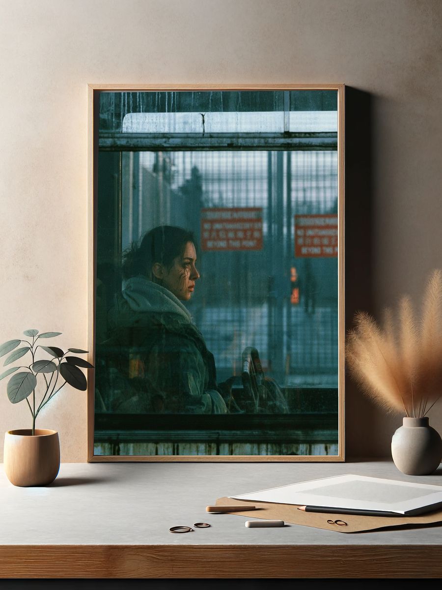 Bus Window Portrait Photography Poster. — room view 2