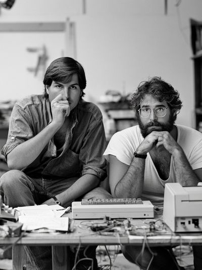 Steve Jobs and Wozniak Portrait Print. poster