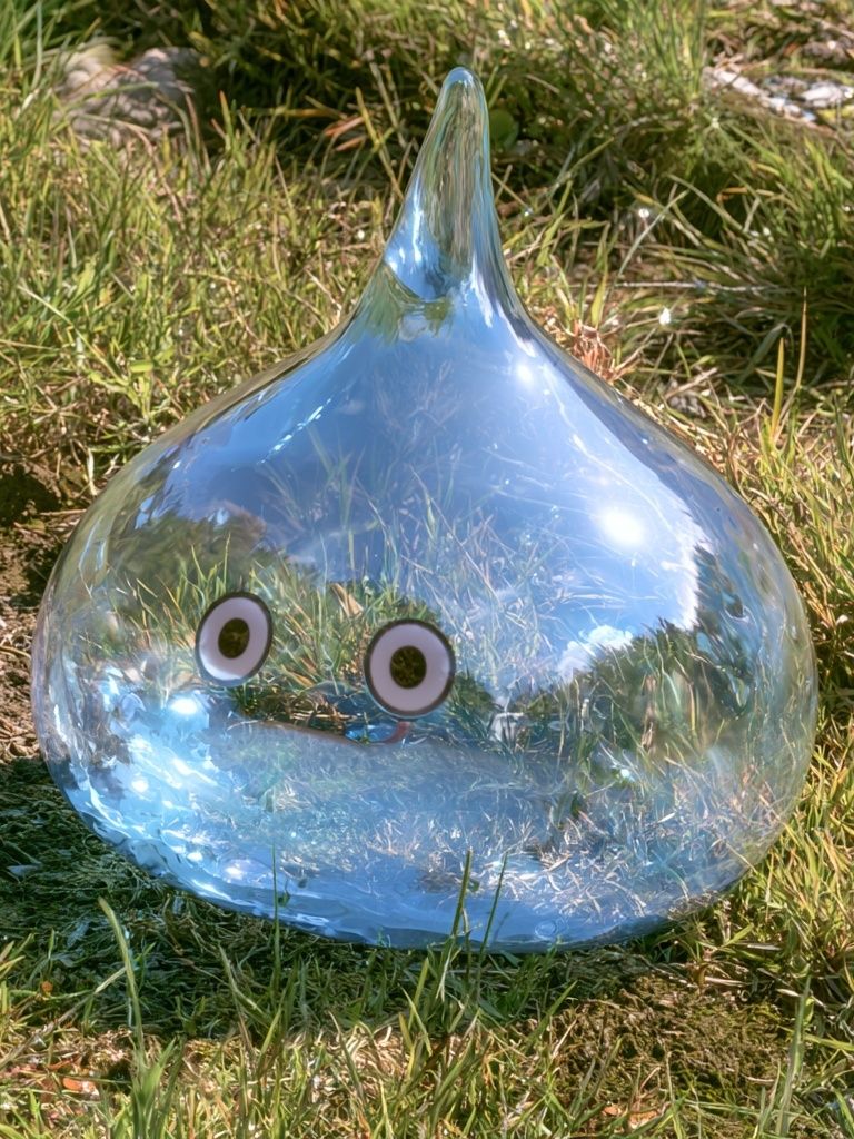 Glass Slime in Grass Photography Poster. poster — photography art