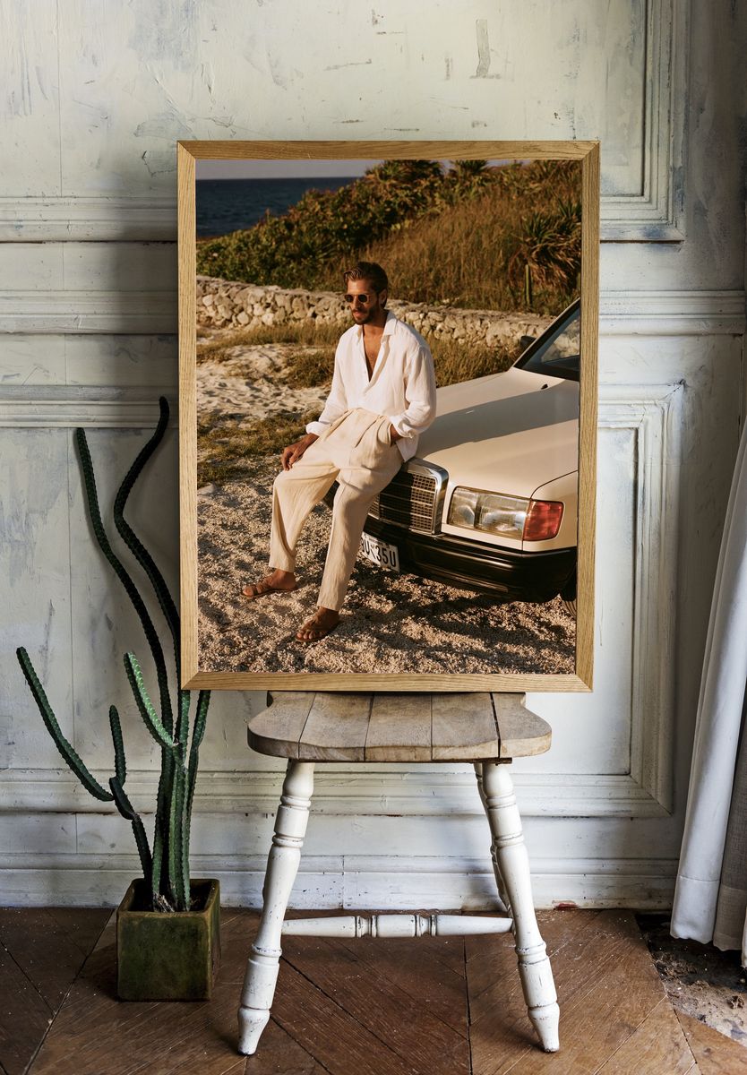 Coastal Style Portrait Photography Poster. room preview