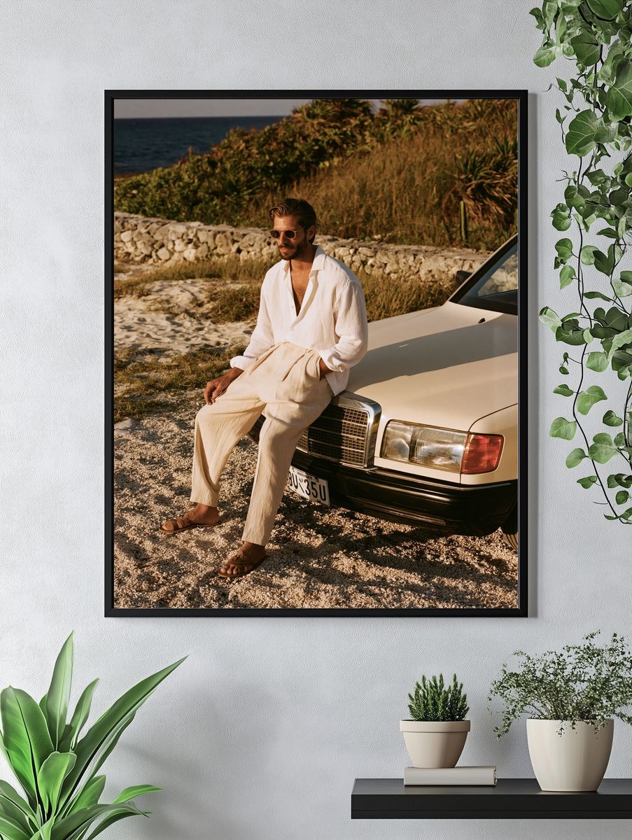 Coastal Style Portrait Photography Poster. — room view 4
