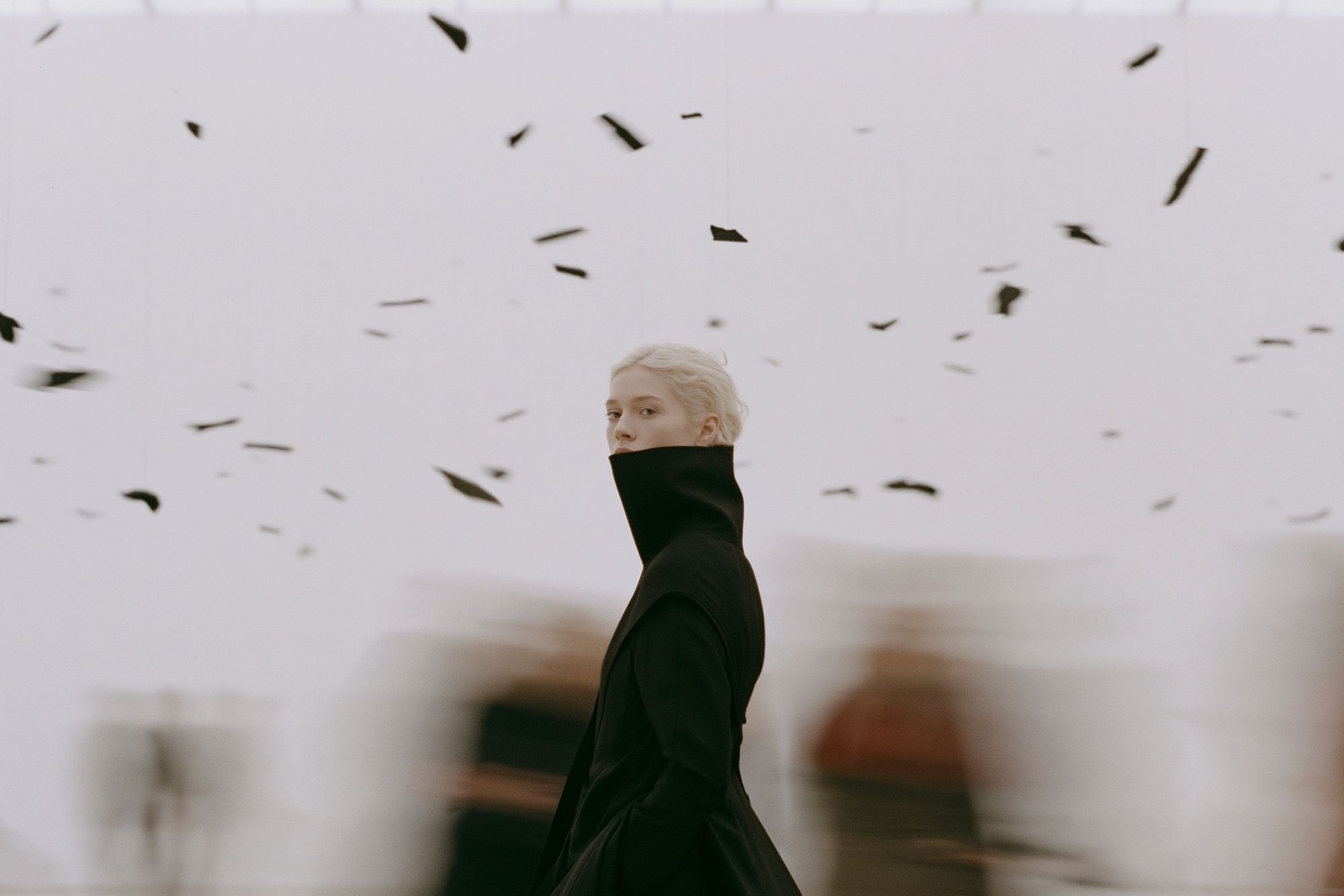 Blonde Portrait in Motion Print. poster — photography art