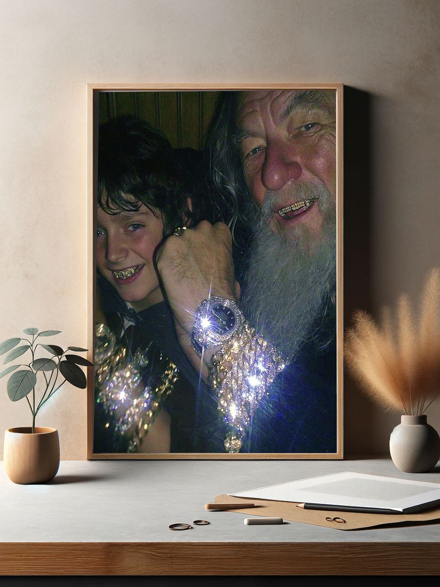 Glamorous Portrait Photography Poster. — room view 2
