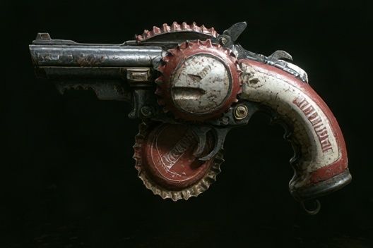 Steampunk Revolver Photography Poster. poster — photography art