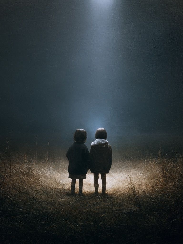 Children in the Spotlight Poster. poster — photography art