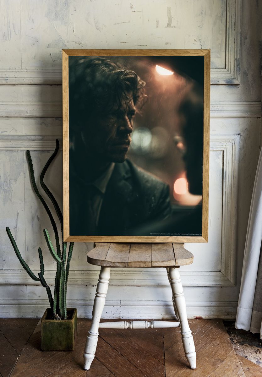 Rainy Noir Portrait Poster. room preview