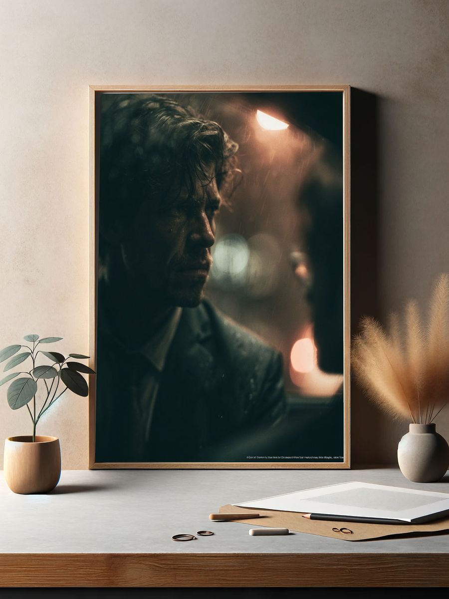 Rainy Noir Portrait Poster. — room view 2