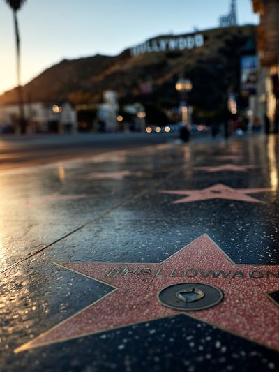 Hollywood Walk of Fame Sunset Poster. poster
