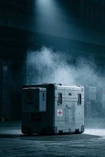 Industrial Medical Crate Photography Poster. poster detail