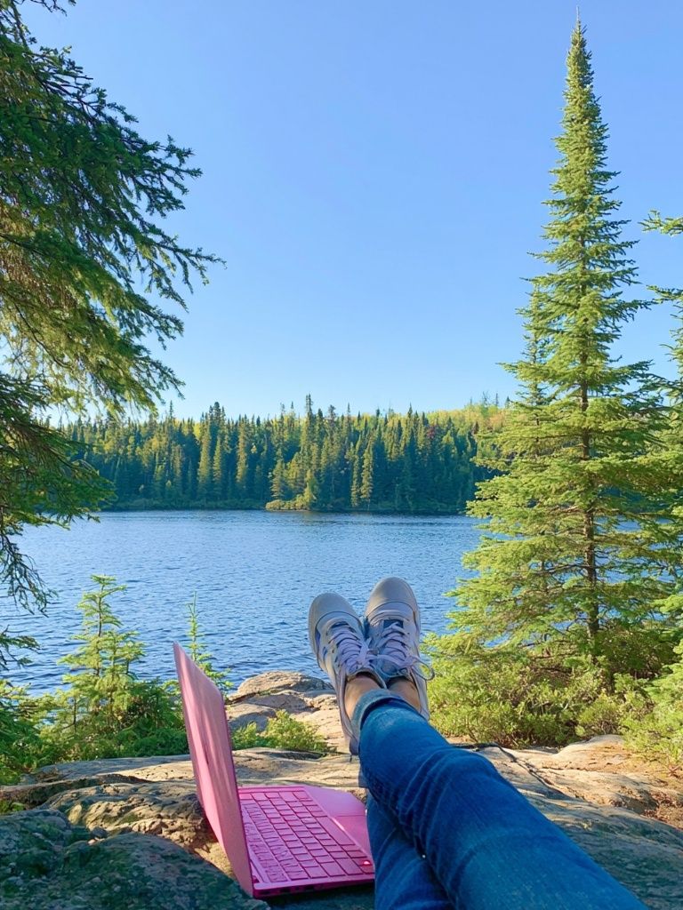 Lakeside Forest Escape Photography Poster. poster — photography art