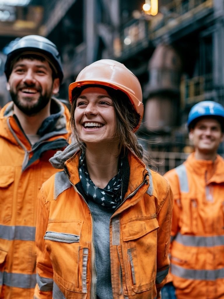 Industrial Workers Portrait Poster. poster detail