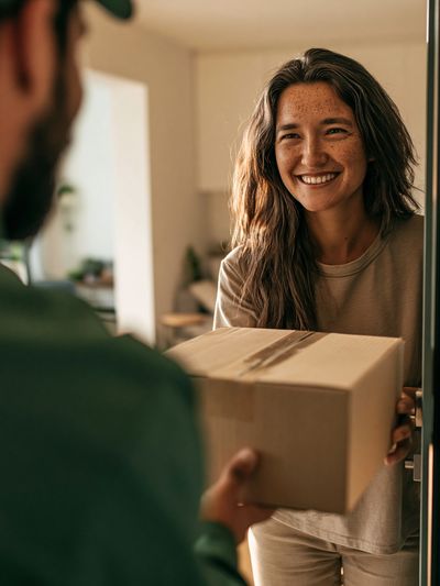 Warm Delivery Moment Photography Poster.