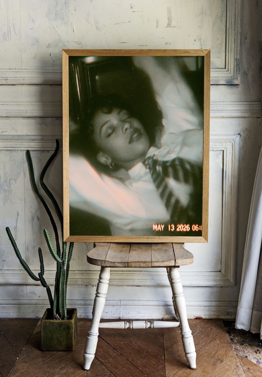 Dreamy Vintage Portrait Poster. — room view 1
