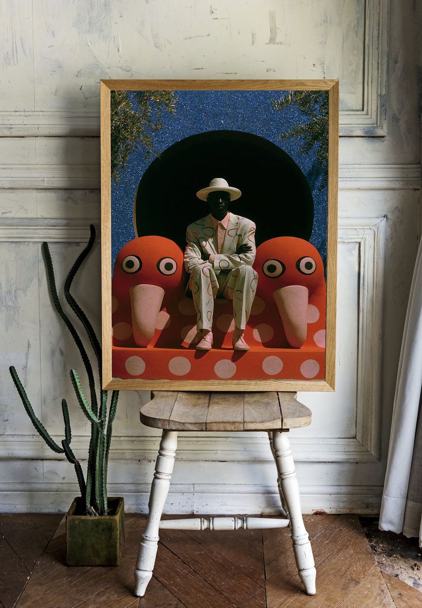 Surreal Fashion Portrait Print. — room view 1