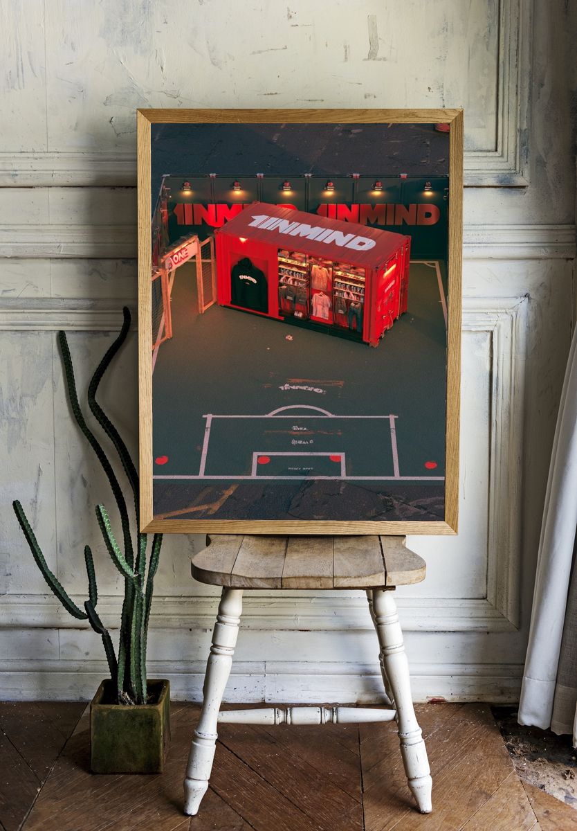 Neon Pop-Up Court Photography Poster. — room view 1
