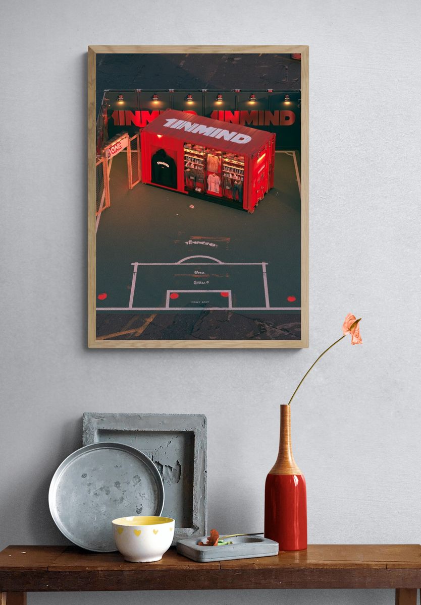 Neon Pop-Up Court Photography Poster. — room view 3