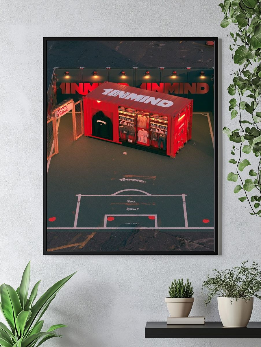Neon Pop-Up Court Photography Poster. — room view 4