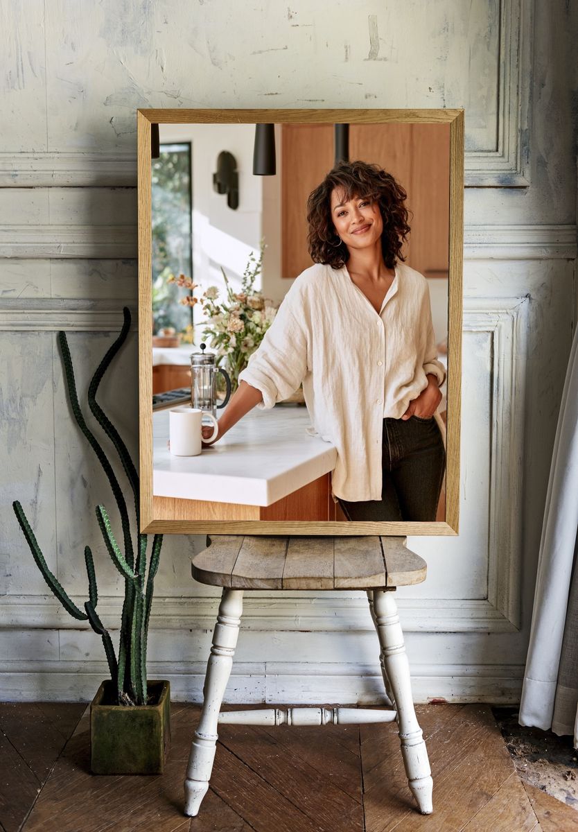 Cozy Kitchen Portrait Photography Poster. — room view 1