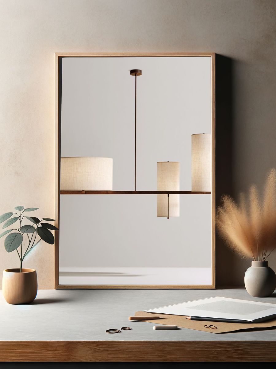 Modern Pendant Lamp Photography Poster. — room view 2