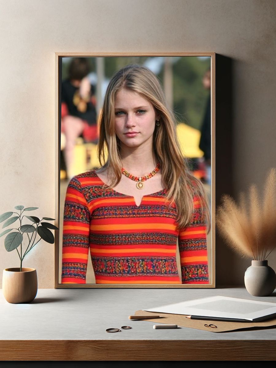 Blonde Portrait Photography Poster. — room view 2