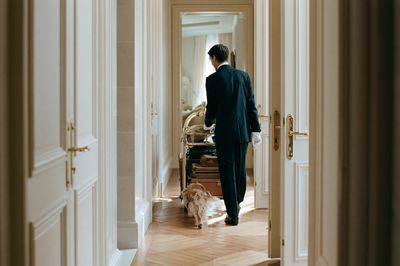 Elegant Hotel Hallway Photography Poster. poster