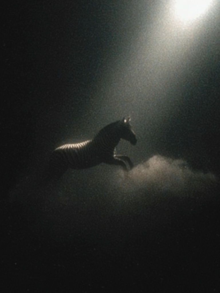 Shadow Horse in Fog Photography Poster. poster — photography art