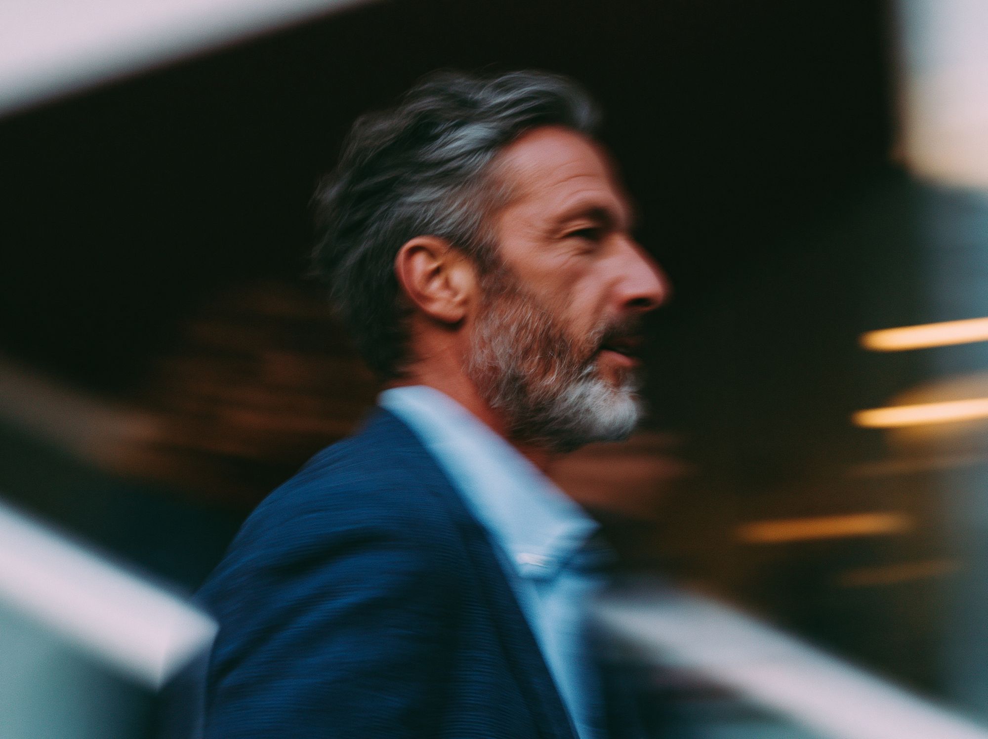 Blurred Portrait Street Photography Poster. poster — photography art