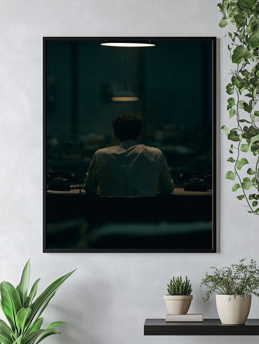 Lonely Office Desk Photography Poster. — room view 4