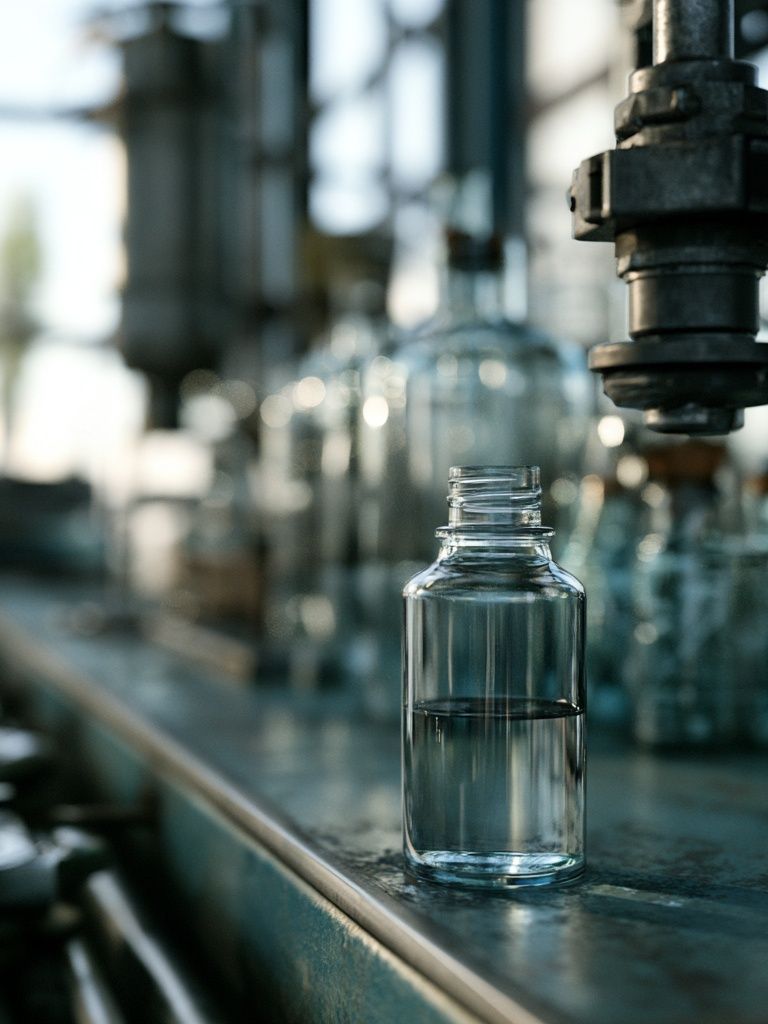 Glass Bottle Factory Photography Poster. poster — photography art