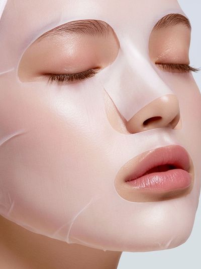 Peel-Off Beauty Mask Portrait Print. poster