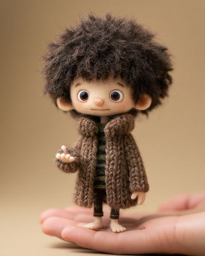 Handmade Doll Portrait Print. poster