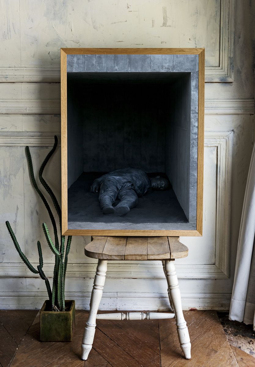 Concrete Figure Photography Poster. — room view 1