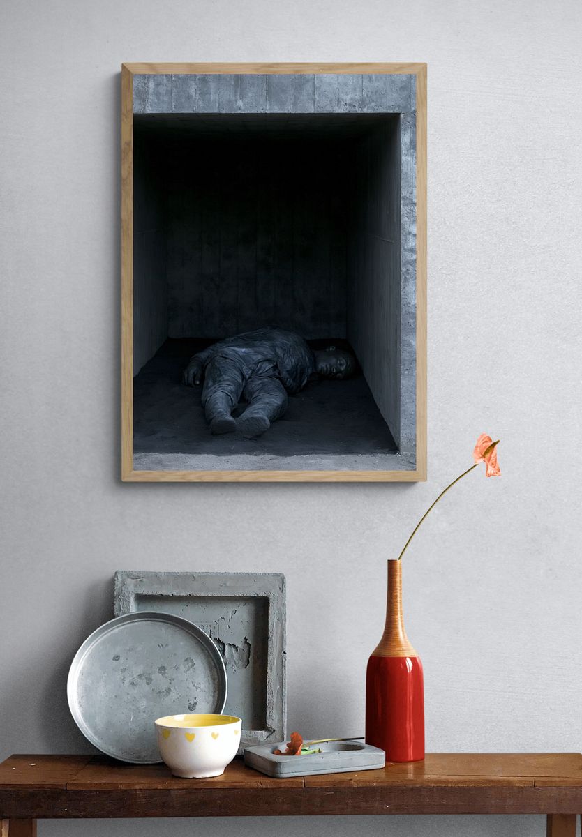 Concrete Figure Photography Poster. — room view 3