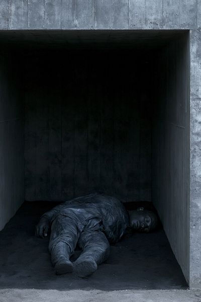 Concrete Figure Photography Poster. poster print