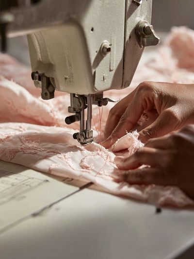 Sewing Machine Hands Photography Poster. poster print